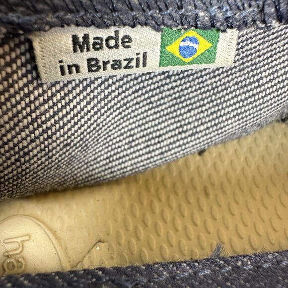 Havaianas Orgine III Blue Denim Espadrille Flats Women's Size 7 - Picture 4 of 9